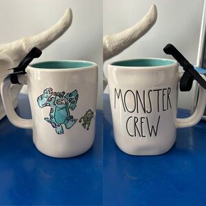 Rae Dunn Disney Monsters Inc Sulley Mike Wazowski Monster Crew Double Sided Mug